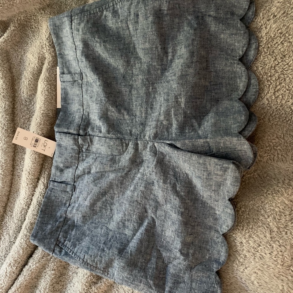 Brand New Scalloped Loft Shorts
